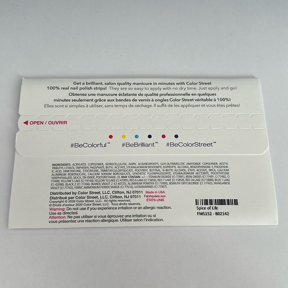 Color Street Spice of Life Nail Strips - Picture 4 of 4